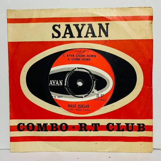 mavi ışıklar - Ayva Çiçek Açmış - Come Home / Senede Bir Gün - Slippin & Slidin 45 lik plak 