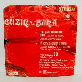 güzin ile baha - gençlik başımda duman - eski çamlar bardak oldu 45 lik plak