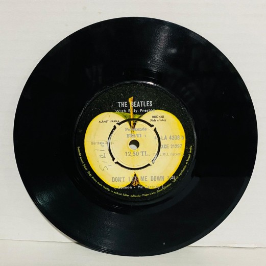 The Beatles With Billy Preston ‎– Get Back / Don't Let Me Down 45 lik plak 