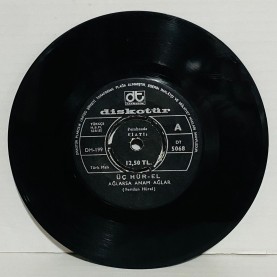 ÜÇ HÜREL - Ağlarsa Anam Ağlar / Kara Yazı 45 lik plak 