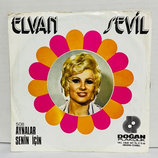 elvan sevil & zafer dilek - arif sağ ork. - aynalar - senin için 45 lik plak 