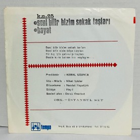 nihat ışıklar & istanbul set orkestrası - seni bilir bizim sokak taşları - hayat 45 lik plak 