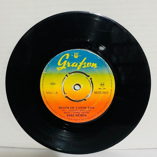 zeki müren - benim de canım var - niçin baktın bana öyle 45 lik plak 