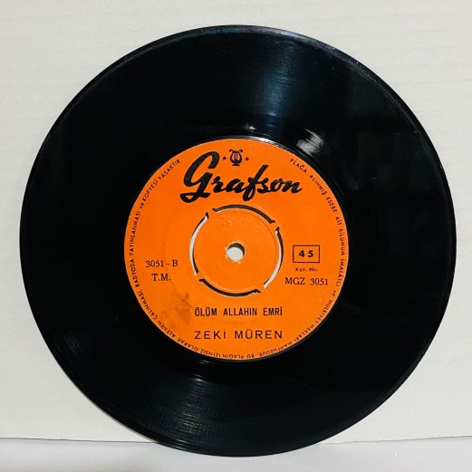 zeki müren - ölüm allahın emri - canımın ta içisin  45 lik plak 
