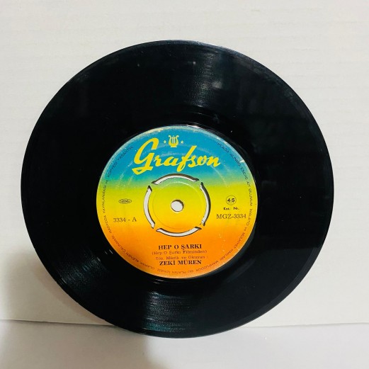 zeki müren - hep o şarkı - bu yağmur  45 lik plak 