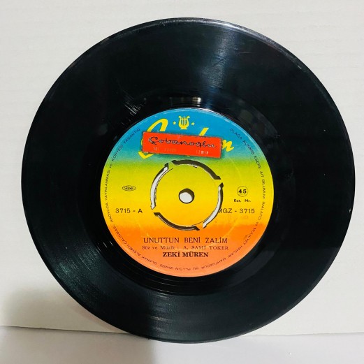 ZEKİ MÜREN - UNUTTUN BENİ ZALİM - HASRET İÇİMDE BİR KOR 45 LİK PLAK 
