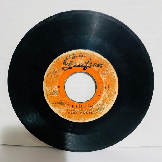 zeki müren - şöför - yeşillim 45 lik plak 