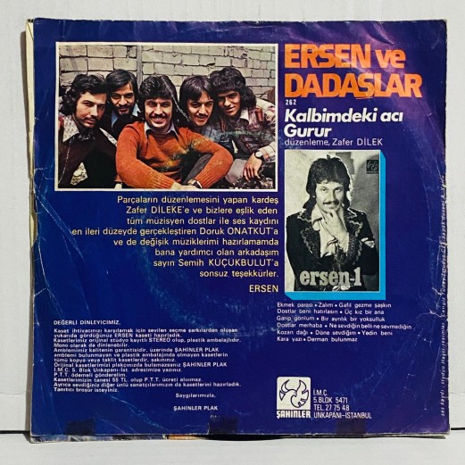 ERSEN & DADAŞLAR - Gurur / Kalbimdeki Acı 45 lik plak