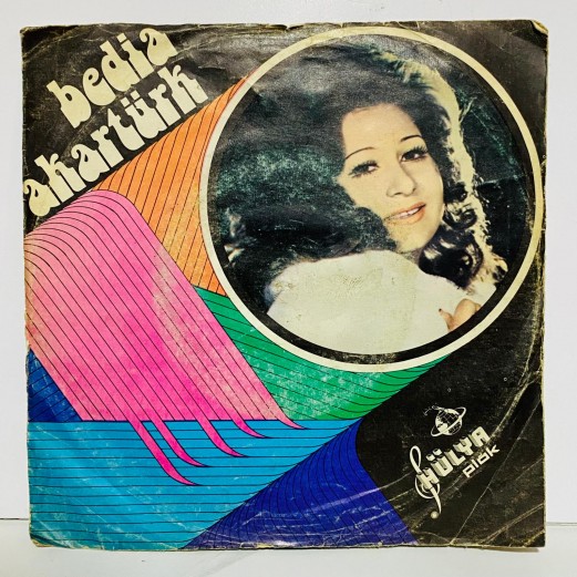 bedia akartürk - karşıdan sallanıp gelen güzel - gel bana güle güle  45 lik plak 