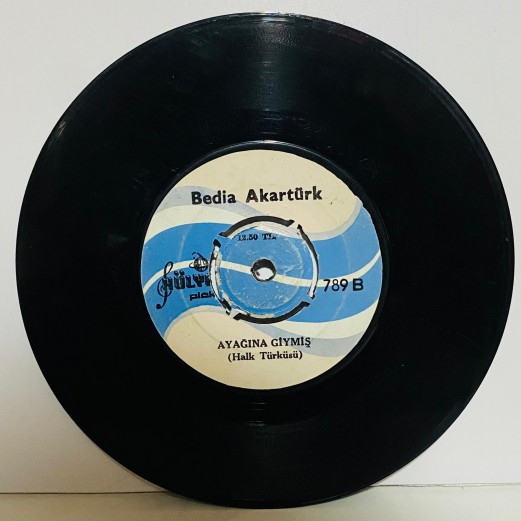 bedia akartürk - aslan mustafam - ayağına giymiş  45 lik plak 