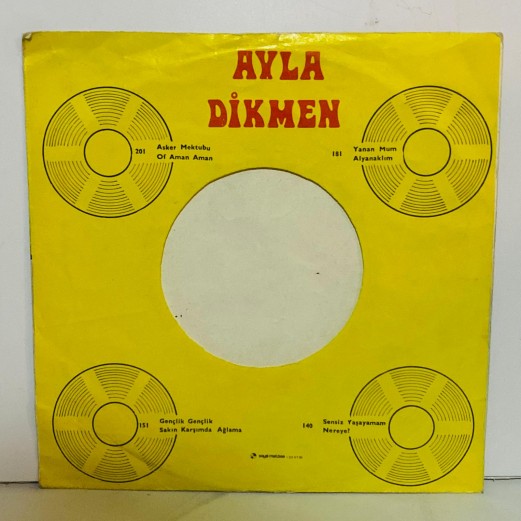 ayla dikmen - yanan mum - al yanaklım  45 lik plak 