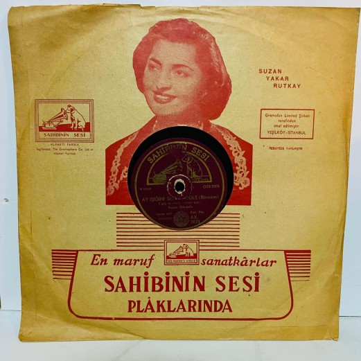 yaşar güvenir - ay ışığını sermiş güle - yıllarca sabrettim 78 devir taş plak 