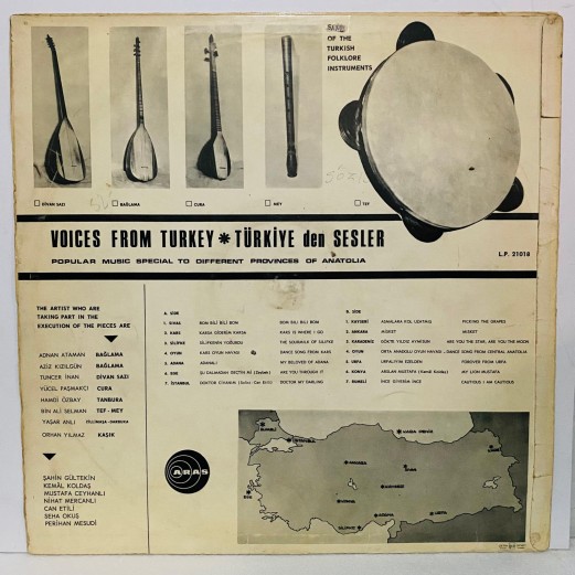türkiyeden sesler lp (E)