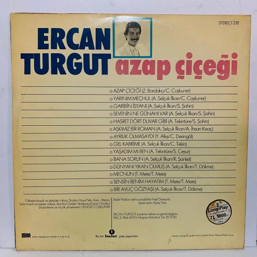 ercan turgut - azap çiçeği double lp