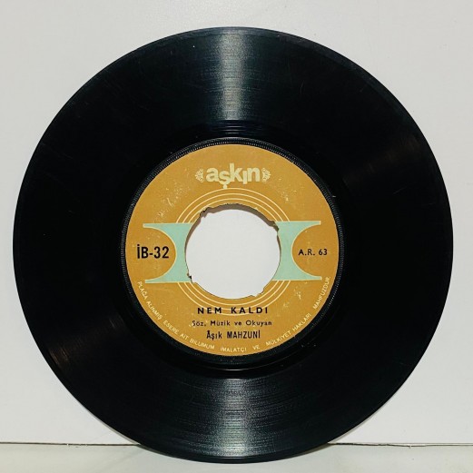 aşık mahzuni şerif - nem kaldı - loy loy   45 lik plak 