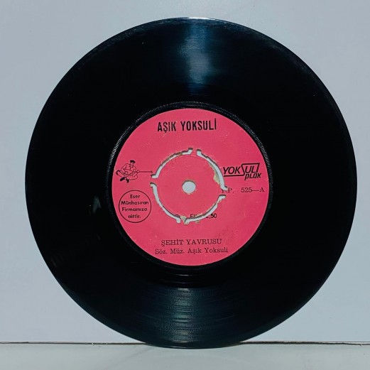 aşık yoksuli - yavru kıbrıs - şehit yavrusu 45 lik plak 