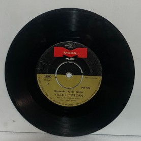 yıldız tezcan - otomobil uçar gider - aşkın ne derin yara açtı 45 lik plak 