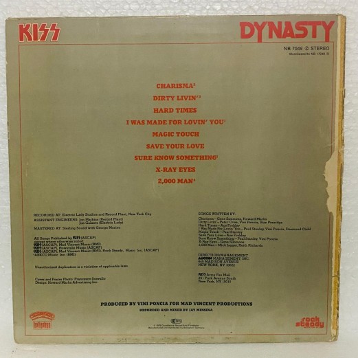 kıss - dynasty LP 