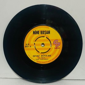 mine koşan - sevgi dünyası - bekletme gel 45 lik plak 