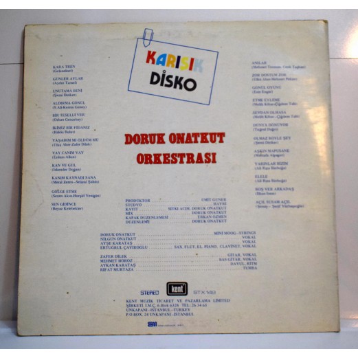 DORUK ONATKUT ORKESTRASI - KARIŞIK DİSKO  LP