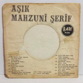 aşık mahzuni şerif - artık sorma beni - kucağı kundaklı ağlar bir gelin 45 lik plak 