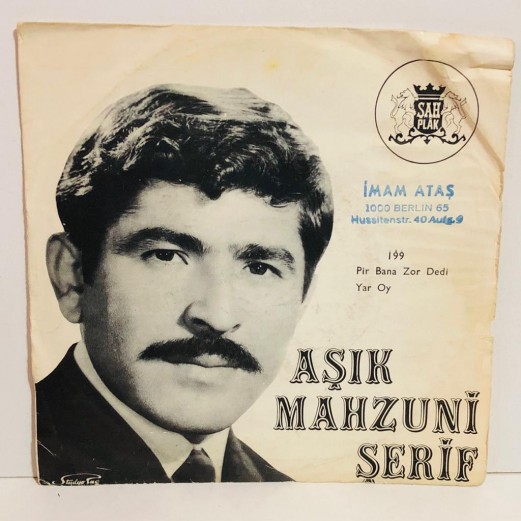 aşık mahzuni şerif - pir bana zor dedi - yar oy 45 lik plak 