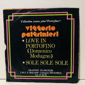 vittorio  paltrinieri - love ın portofino - sole sole sole 45 lik plak 