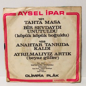 AYSEL İPAR - AYRILMALIYIZ ARTIK - ANAHTAR TANRIDA KALDI 45 LİK PLAK 