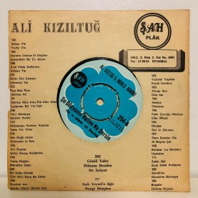 ALİ KIZILTUĞ & MUHLİS AKARSU - ŞU DÜNYANIN HALİNE NE DERSİN / ŞU DÜNYANIN HALİNE DEVAMI 45 LİK PLAK 