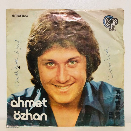 AHMET ÖZHAN - BAK YEŞİL YEŞİL - İÇİMDE KİM VARDIR BİR BİLEBİLSEN 45 LİK PLAK 