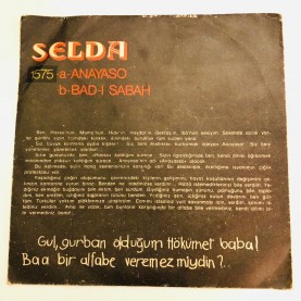 SELDA - ANAYASO - BAD-I SABAH 45 LİK PLAK 