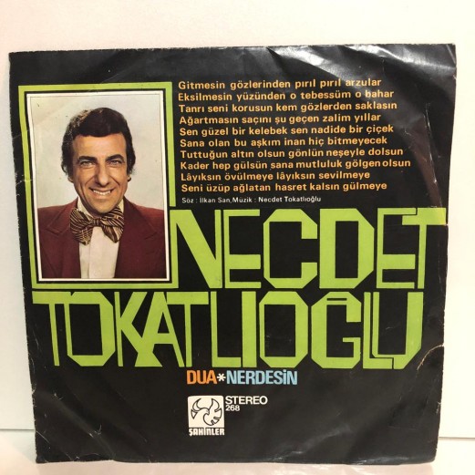 NECDET TOKATLIOĞLU - DUA - NERDESİN 45 LİK PLAK 