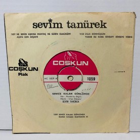 sevim tanürek - sensiz kalan gönlümde - ölmek istesen ölemezsin 45 lik plak 