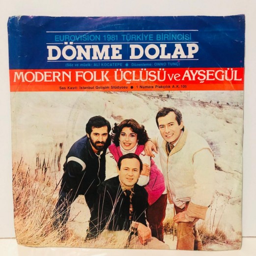 coşkun demir - miras  & modern folk üçlüsü ve ayşegül - dönme dolap 45 lik plak 