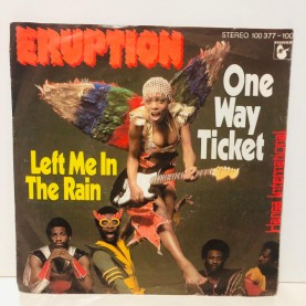 eruptıon - one way ticket - left me ın the rain 45 lik plak 