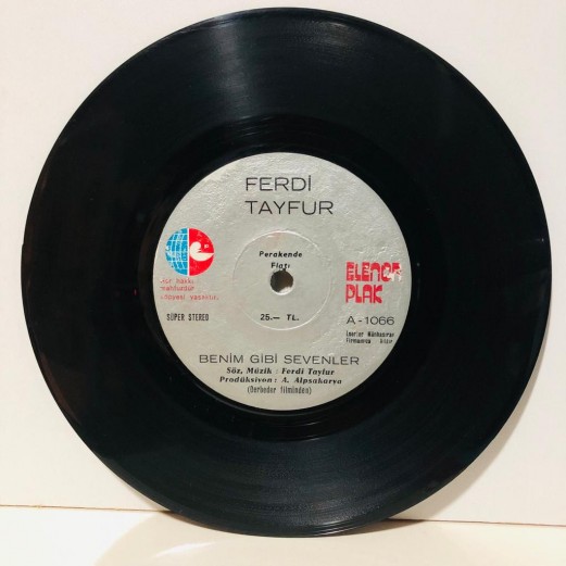 ferdi tayfur - benim gibi sevenler - söz geçmiyor gönlüme 45 lik plak 
