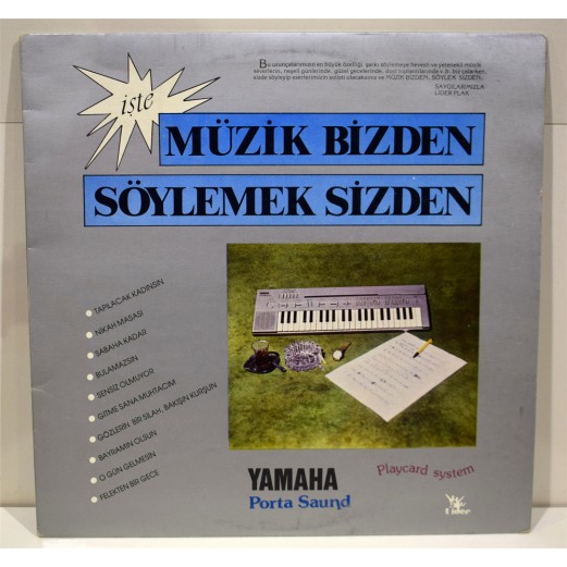 MÜZİK BİZDEN SÖYLEMEK SİZDEN - SELAMİ ŞAHİN BESTELERİNDEN BİR DEMET  LP