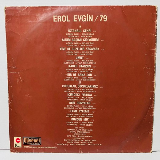 erol evgin 79 LP 