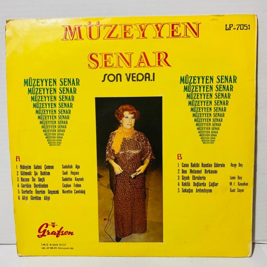 müzeyyen senar - son veda 1 LP