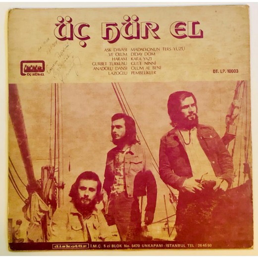 üç hürel - üç hürel lp 1972 dönem baskı