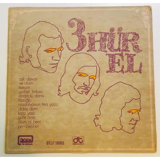 üç hürel - üç hürel lp 1972 dönem baskı