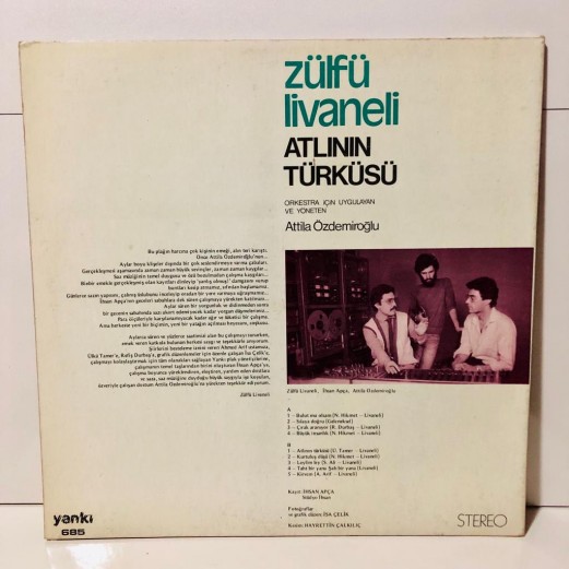 zülfü livaneli - atlının türküsü lp 