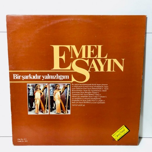 emel sayın - bir şarkıdır yalnızlığım lp