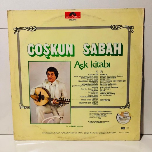 coşkun sabah - aşk kitabı lp 