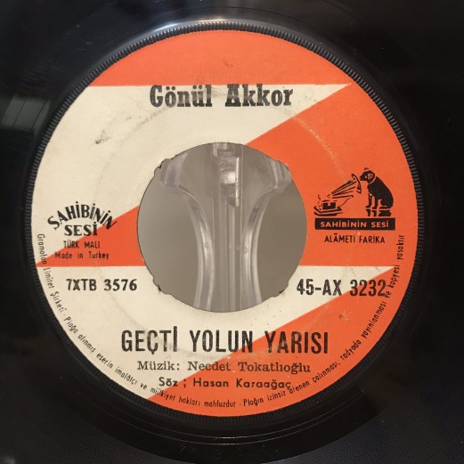 GÖNÜL AKKOR - YALAN DEĞİL - GEÇTİ YOLUN YARISI 45 LİK PLAK 