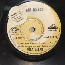 GÖNÜL AKKOR - DÜĞÜN GECESİ - AĞLA GİTAR 45 LİK PLAK